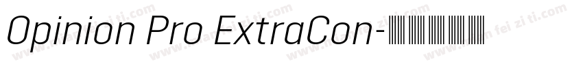 Opinion Pro ExtraCon字体转换
